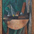 Pablo Picasso - Pains et compotier aux fruits sur une table