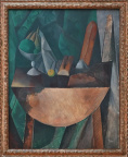 Pablo Picasso - Pains et compotier aux fruits sur une table