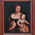 Hans Holbein d. J. - Portrait de l’épouse de l’artiste avec leurs aînés