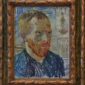 Vincent van Gogh - Portrait de lui-même à l'estampe japonaise