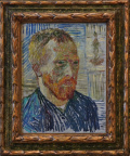 Vincent van Gogh - Portrait de lui-même à l'estampe japonaise
