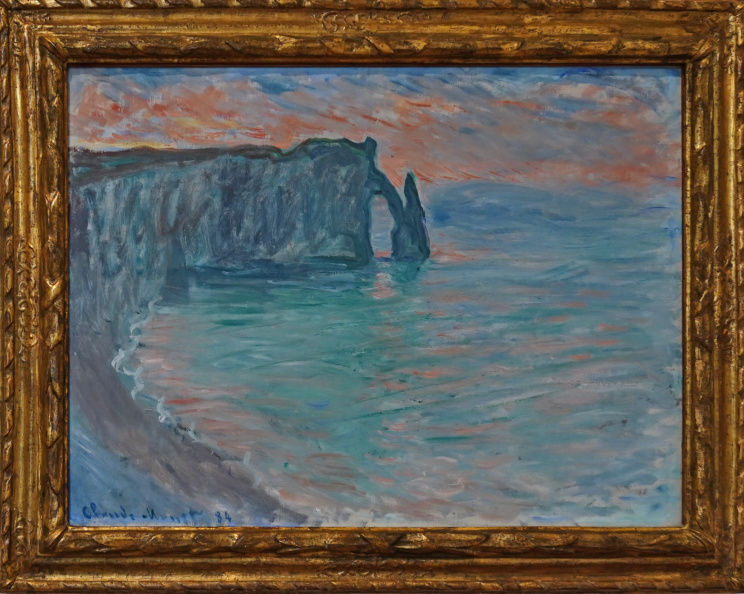 Claude Monet - Les falaises d'Aval avec la Porte et l'Aiguille