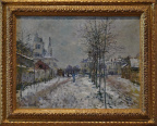 Claude Monet - Le Boulevard de Pontoise à Argenteuil, neige